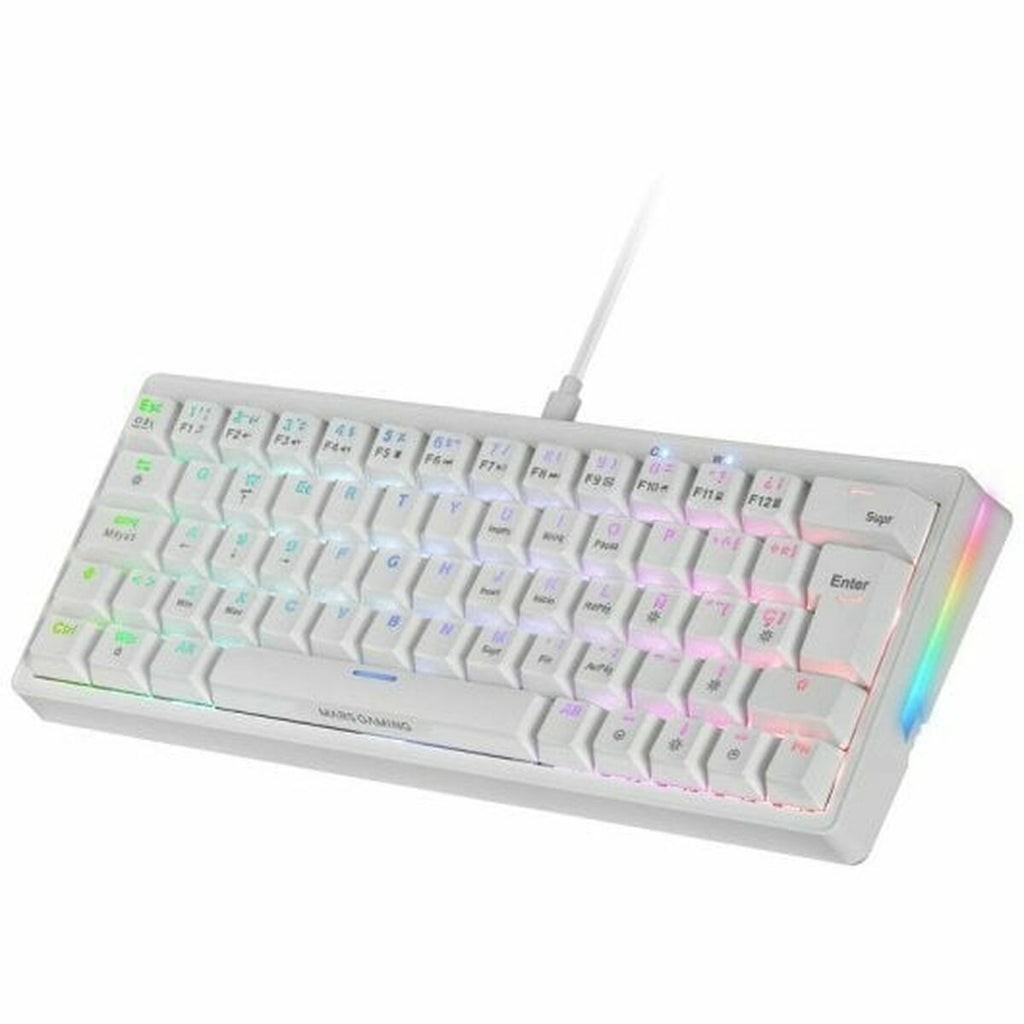 Gaming Keyboard Mars Gaming MKMINIPROWBES White Spanish Qwerty
