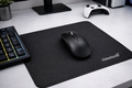 cimetech Tapis de Souris Mousepad de Bureau 23 x 18 cm Ultra Mince Base en Caoutchouc Antidérapante Lavable la Vitesse et la précision Améliorées pour PC, Ordinateur, Travail -Noir